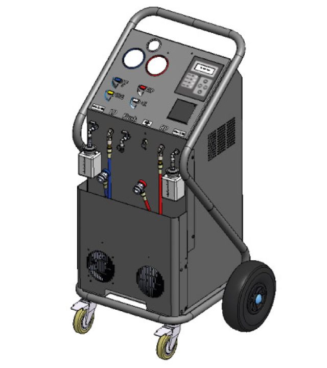 Semiautomatic R134a Air Conditioning Charging Station